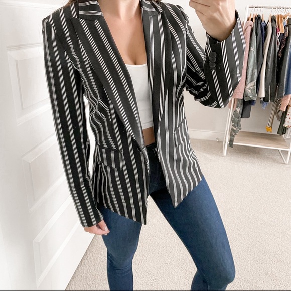Veronica Beard Petra Striped Blazer 